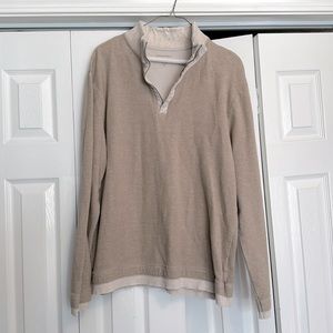 Banana Republic tan pull over sweater